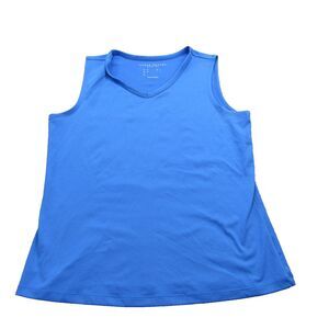 Susan‎ Graver Essentials Tank Top Womens Medium Sleeveless V Neck Stretch Shirt
